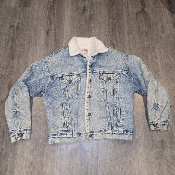 Levi's Other - Levi's Blue Denim Jacket with Sherpa Lining